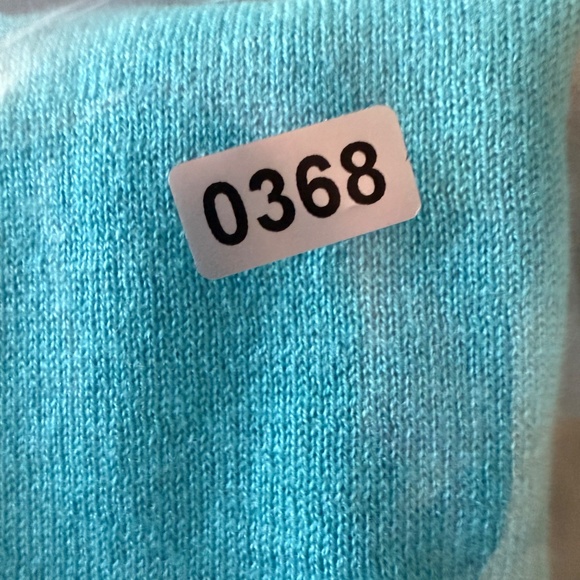 Saks Fifth Avenue Women’s Silk/ Cashmere turquoise Pullover Sweater Size M - Picture 7 of 7
